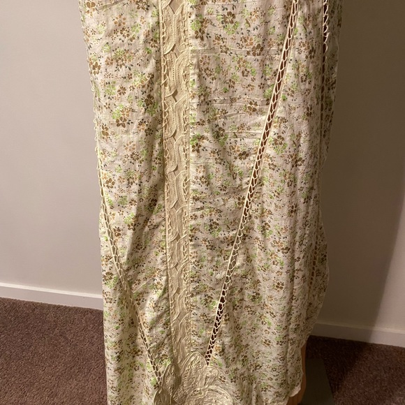 Binny paisley yellow lace maxi dress size 10 - Picture 8 of 8